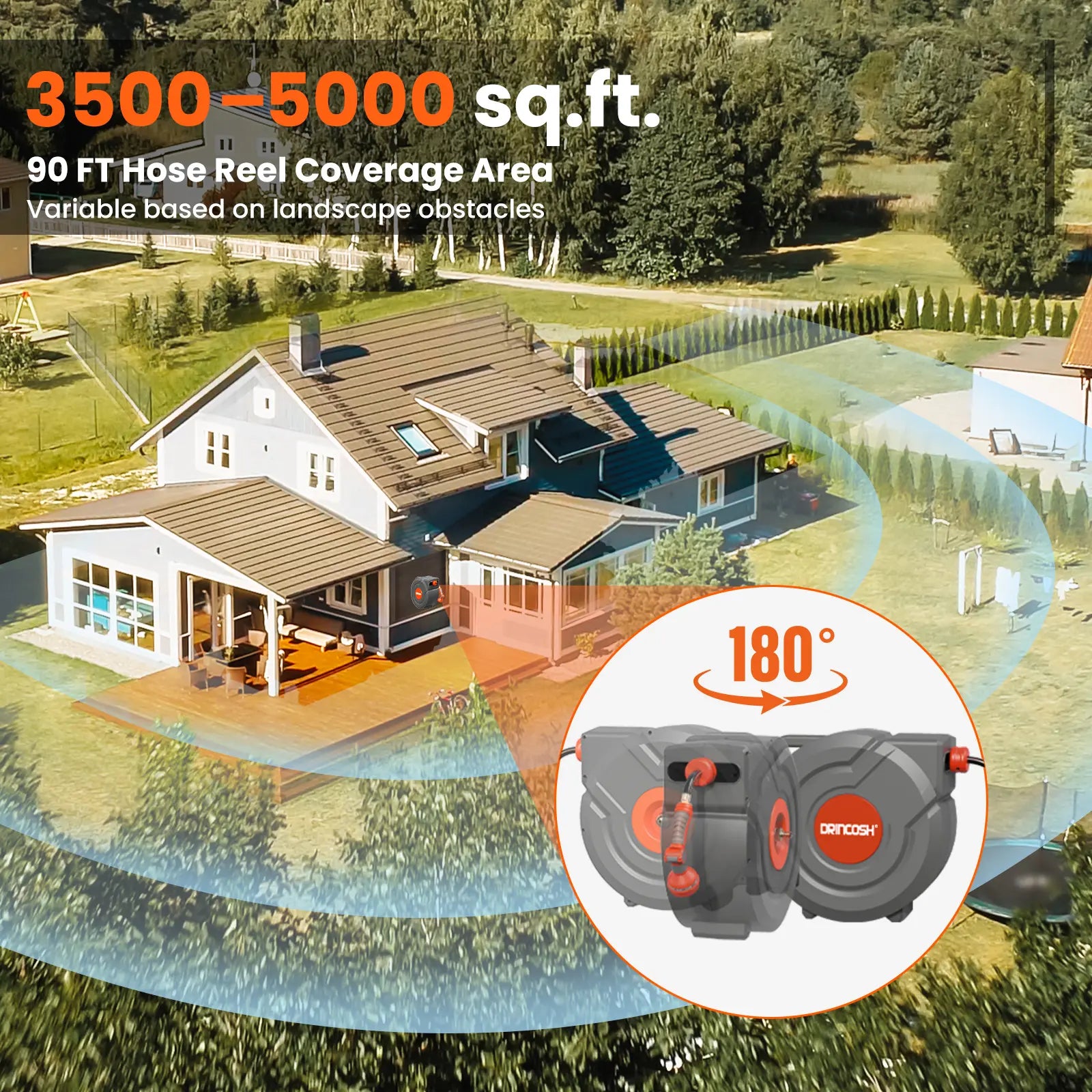 DRINCOSH G4058 3-Ply PVC Hose – Tear-Resistant, Anti-Kink Design for High-Pressure Water Flow