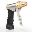 DRINCOSH Heavy Duty Metal Hose Nozzle 4-Pattern High Pressure – Commercial-Grade Zinc Alloy Sprayer with Rotating Head
