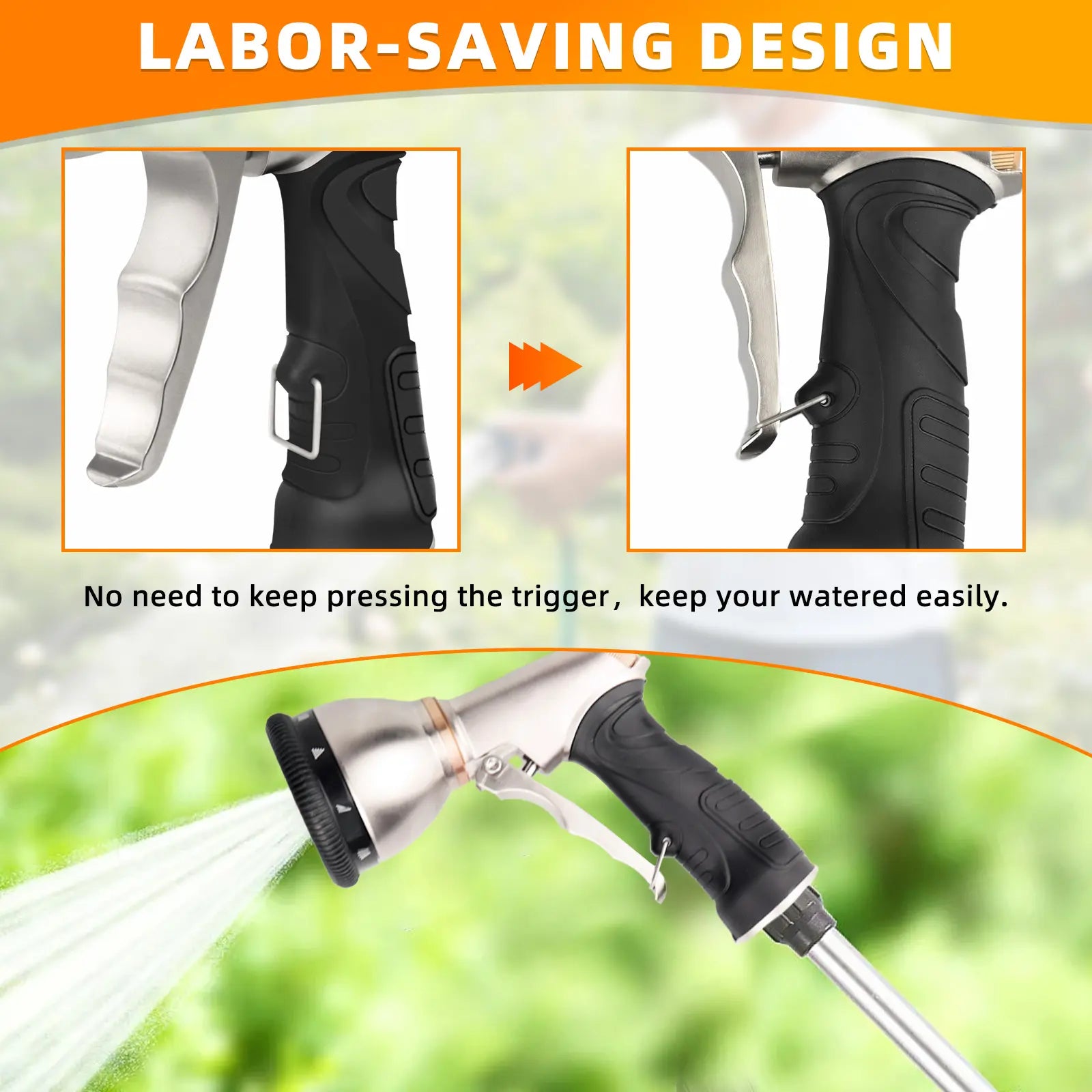 DRINCOSH Triple-Seal Nozzle – 3/4" GH Threads with 150PSI Leak-Proof Washers