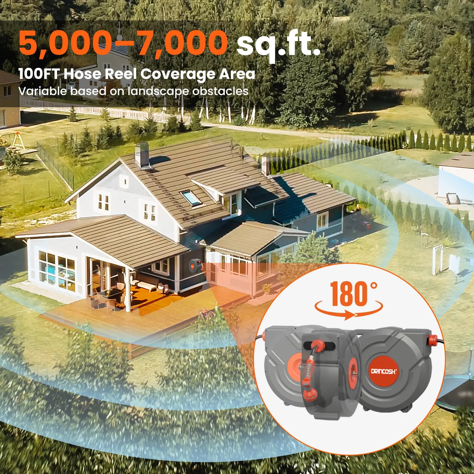 DRINCOSH G3012 3-Ply PVC Hose – Tear-Resistant, Anti-Kink Design for High-Pressure Water Flow