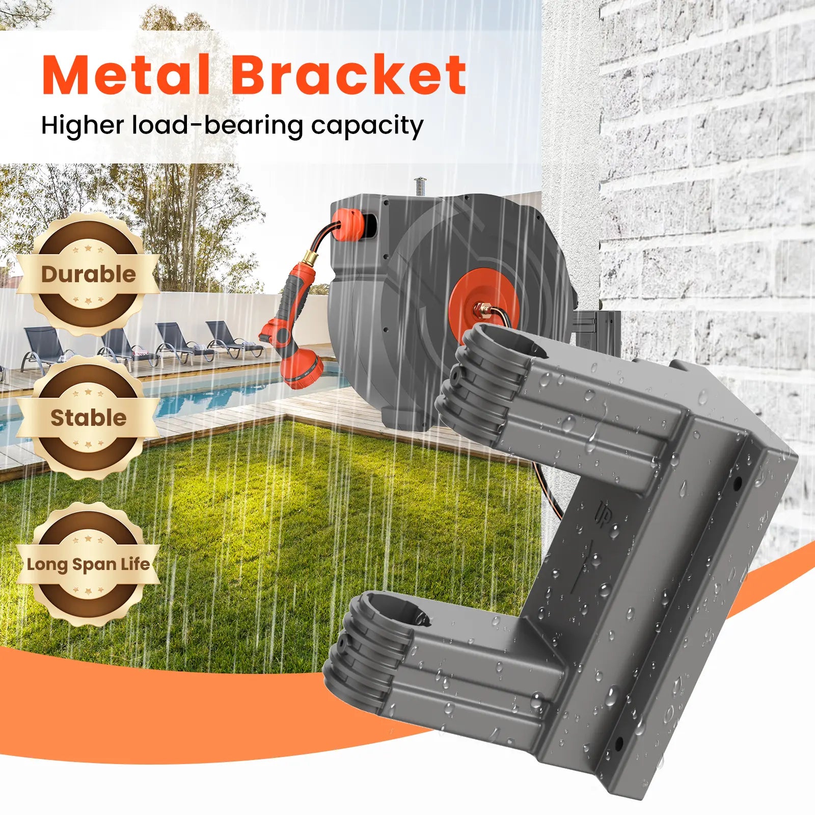 DRINCOSH Hose Reel Winter Care – Drain Port and Silicone Spray Kit for Cold Weather